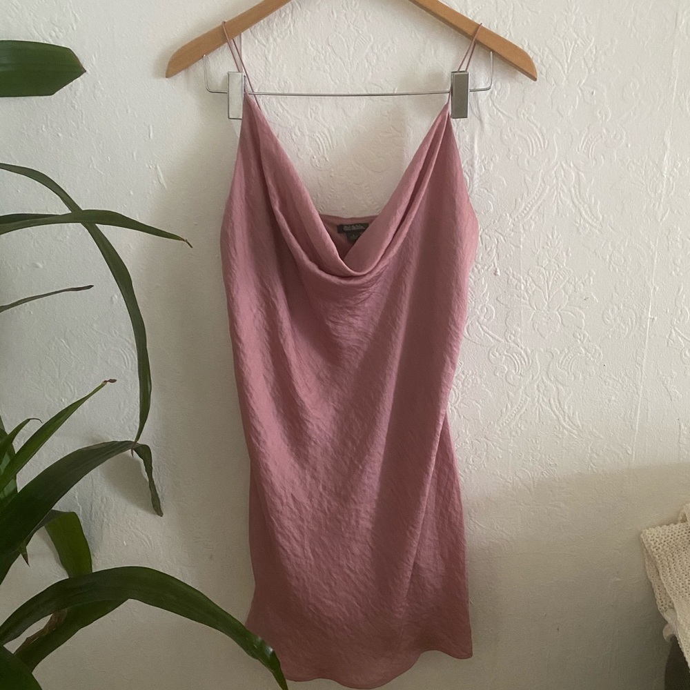 Wild Fable Rose Pink Scoop Neck Slip Dress S - Picture 1 of 5